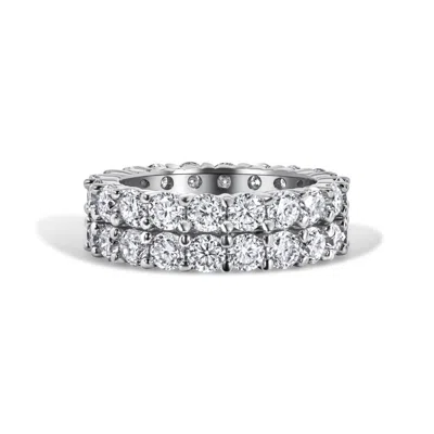 Viviana Halil Women's The Daliah Moissanite Ring In Sterling Silver