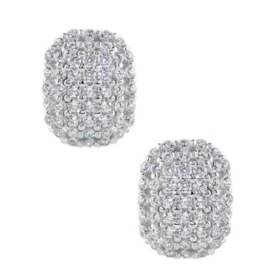 Viviana Halil Women's The Edith Premium Zirconia Earrings In Sterling Silver