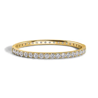 Viviana Halil Women's The Eternity Moissanite Bangle In Gold Coated Sterling Silver