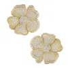 Viviana Halil Women's The Harriet Moissanite Earrings In Gold Coated Sterling Silver