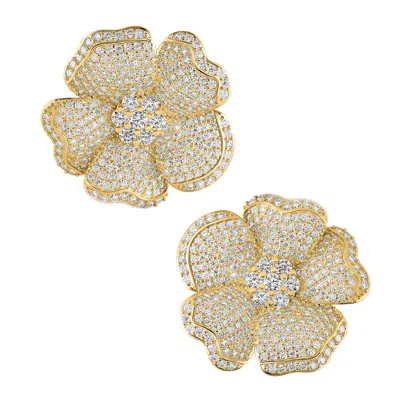 Viviana Halil Women's The Harriet Moissanite Earrings In Gold Coated Sterling Silver