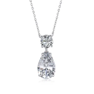Viviana Halil Women's The Le Bijou Premium Zirconia Sterling Silver Pendent Necklace
