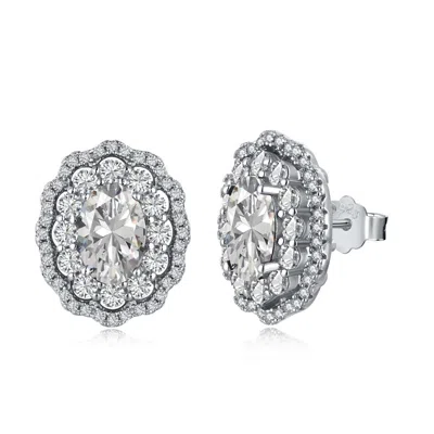 Viviana Halil Women's The Louis Earrings – Sculptural Sterling Silver Stud Earrings