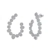 Viviana Halil Women's The Ophelia Premium Zirconia Earrings In Sterling Silver