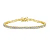 Viviana Halil Women's The Petite Luxxe Tenné Premium Zirconia Bracelet In Gold Coated Sterling Silver Size Two Mm
