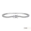 Viviana Halil Women's The Petite Luxxe Tenné Premium Zirconia Bracelet In Sterling Silver Size Three Mm