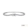 Viviana Halil Women's The Petite Luxxe Tenné Premium Zirconia Bracelet In Sterling Silver Size Two Mm
