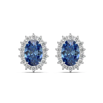 Viviana Halil Women's The Princess Diana Premium Zirconia Earrings In Sterling Silver