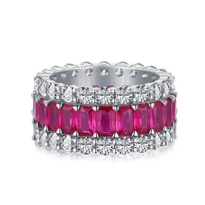 Viviana Halil Women's The Sephora Premium Zirconia Ring In Sterling Silver, Rosa Pink
