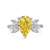 Viviana Halil Women's Yellow / Orange / Silver The November Ring In Sterling Silver