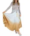 Viviana Uchitel Maxi Skirt In Light Gold In Multi