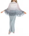 Viviana Uchitel Poncho Top In Gray In Gray