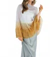 Viviana Uchitel Poncho Top In Light Gold In Gold
