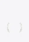 Vivid Jewelers Special Order- Abstract Ear Cuffs In White-gold And Diamonds In White Gold