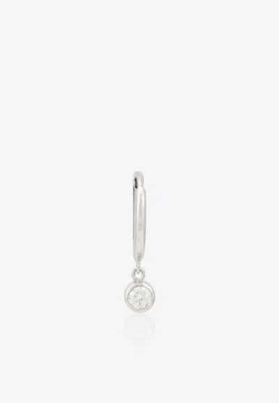Vivid Jewelers Speical Order- Single White-gold Large Diamond Huggie