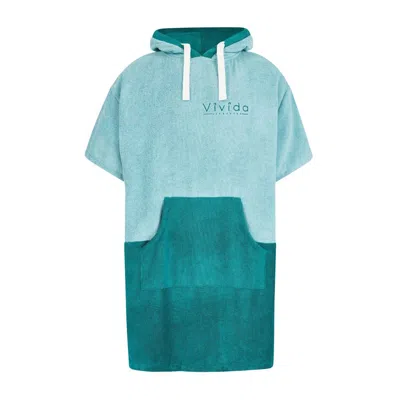 Vivida Blue Original Poncho Towel Changing Robe - Turquoise Teal / Pacific Teal