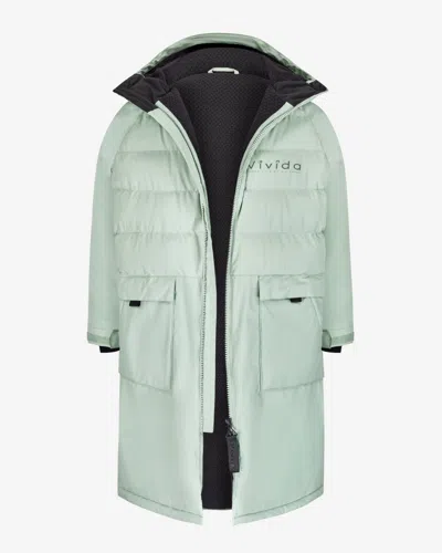 Vivida Women's All Weather Puffer Changing Robe - Matcha Green