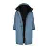 Vivida Women's All Weather Sherpa Changing Robe - Mineral Blue In Blue
