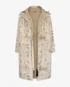 Vivida Women's Neutrals All Weather Sherpa Changing Robe - Desert Sand Map Of Dreams