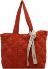 Vividlux Women's Split-joint Shoulder Bag In Orange Red