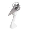 Vivien Sheriff Silver With A Twist Hat Fascinator In Silver