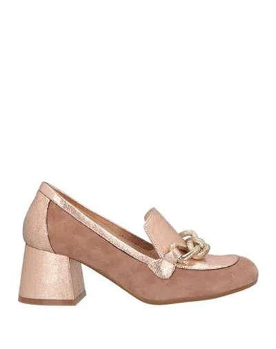 Vivien Woman Loafers Antique Rose Size 8 Leather In Pink