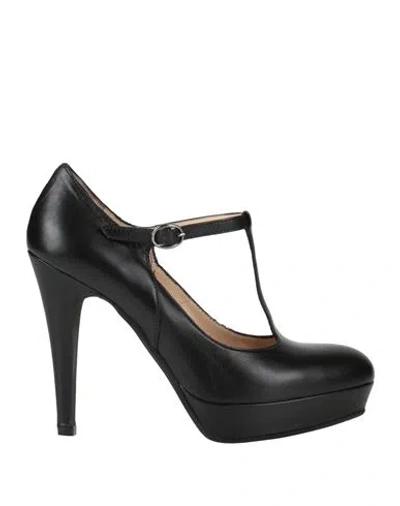 Vivien Woman Pumps Black Size 8 Leather