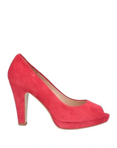 Vivien Woman Pumps Red Size 8 Soft Leather