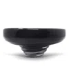 VIVIENCE 10.75"D BLACK GLASS CENTERPIECE BOWL