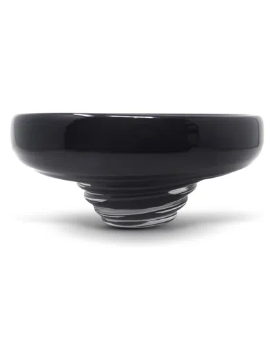 Vivience 10.75"d Black Glass Centerpiece Bowl