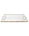 Vivience 11.5in Rectangular Glass Tray With Handles
