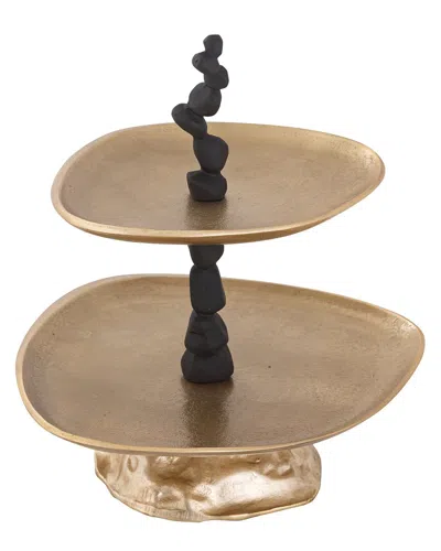 Vivience 2-tier Centerpiece In Gold