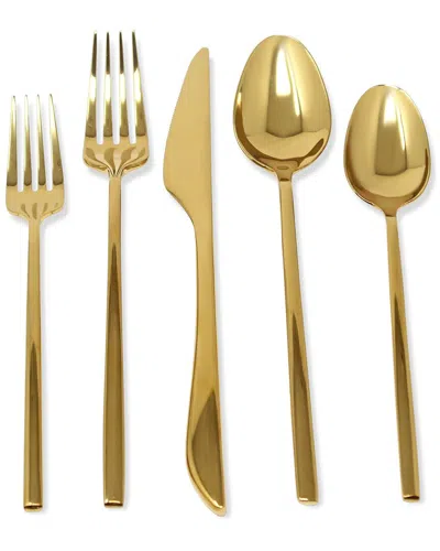 Vivience 20pc Crownex Flatware Set In Gold