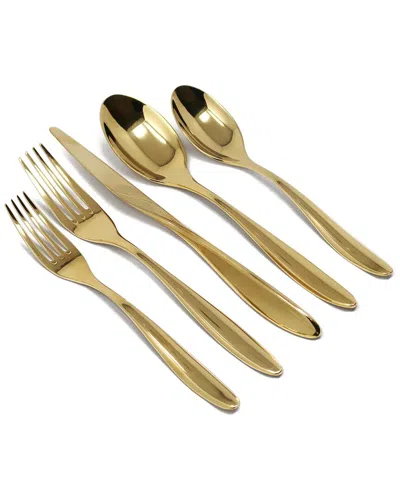 Vivience 20pc Flatware Set With Wavy Handle