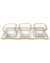 Vivience 3-bowl Relish Dish On Tray
