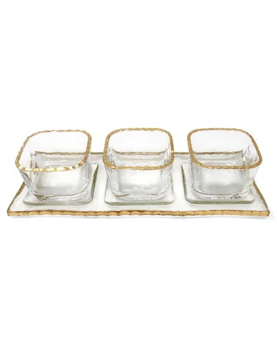 Vivience 3-bowl Relish Dish On Tray