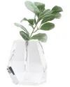 Vivience 7.5in Dimensional Crystal Vase