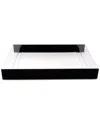 Vivience Acrylic Rectangular Tray With 2 Blacl Sides