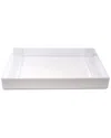 Vivience Acrylic Rectangular Tray With 2 White Sides