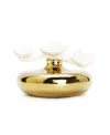 Vivience Circular Diffuser With 3 Flowers, 'english Pear Freesia' Scent In Gold