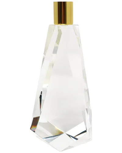 Vivience Crystal Candle Holder In Transparent