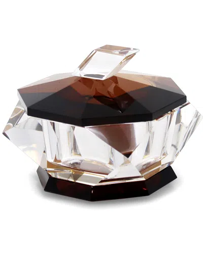 Vivience Crystal Candy Jar With Base & Lid In Multi