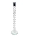Vivience Crystal Dimensional Candlestick With Tip In Transparent