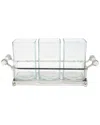 Vivience Cutlery Holder With Frame & Handles In Transparent