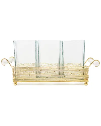 Vivience Cutlery Holder With Stand & Handle