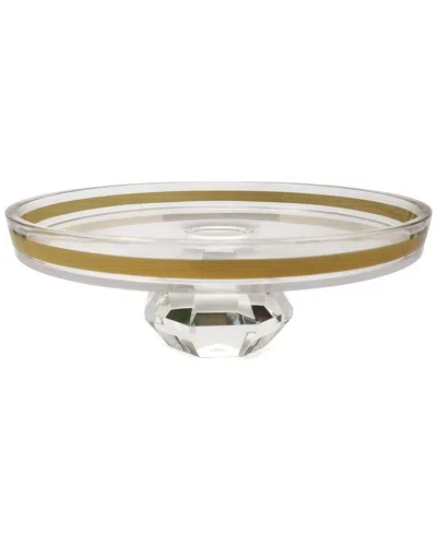 Vivience Diamond Base Cake Plate In Transparent