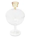 Vivience Diamond Shape Handle Glass Jar