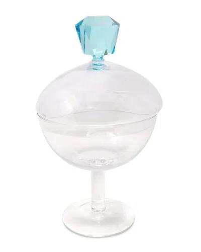 VIVIENCE VIVIENCE DIAMOND SHAPE HANDLE GLASS JAR