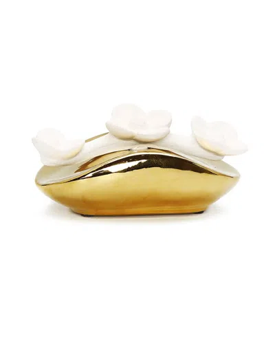 Vivience Diffuser & Three White Flowers: English Pear & Freesia In Gold
