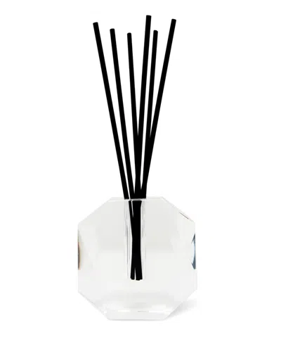 Vivience Dimensional Design Crystal Diffuser With Black Reed In Transparent